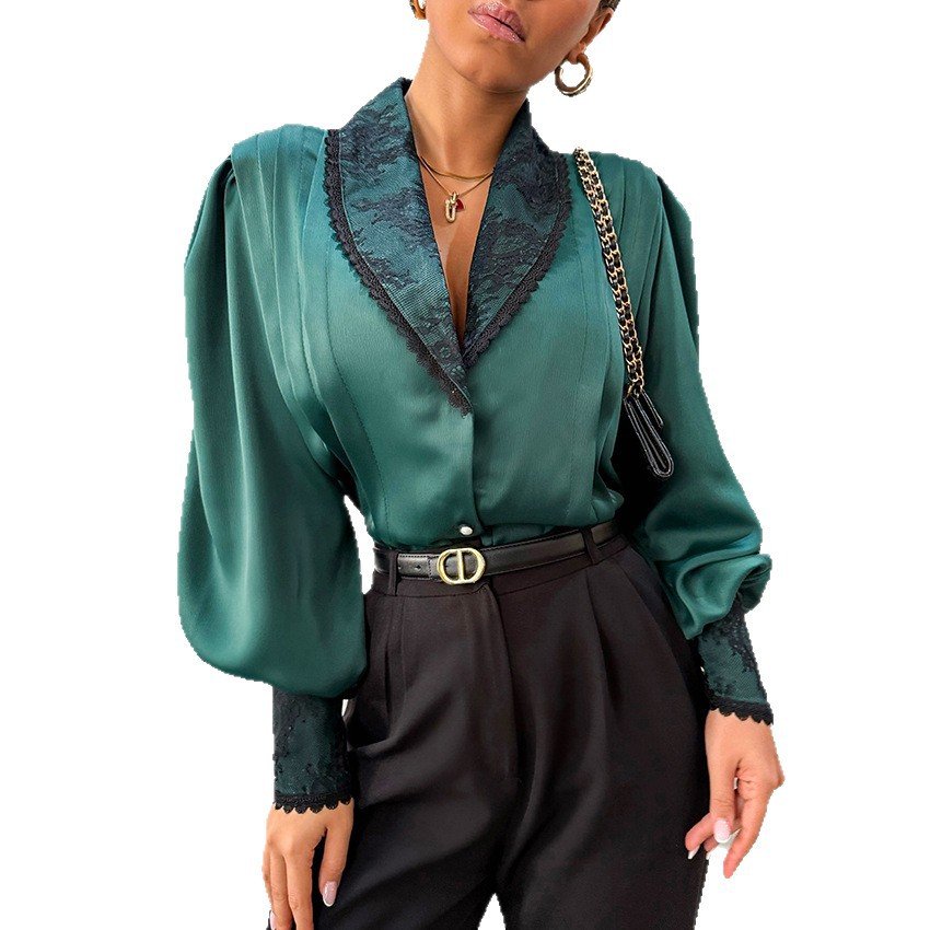 designed and elegant lapel cardigan top collar shirt for women designed and elegant lapel cardigan top collar shirt for women