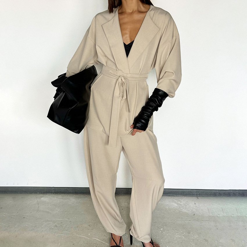 temperament small suit, waist top, harem pants, women's fashionable design temperament small suit, waist top, harem pants, women's fashionable design