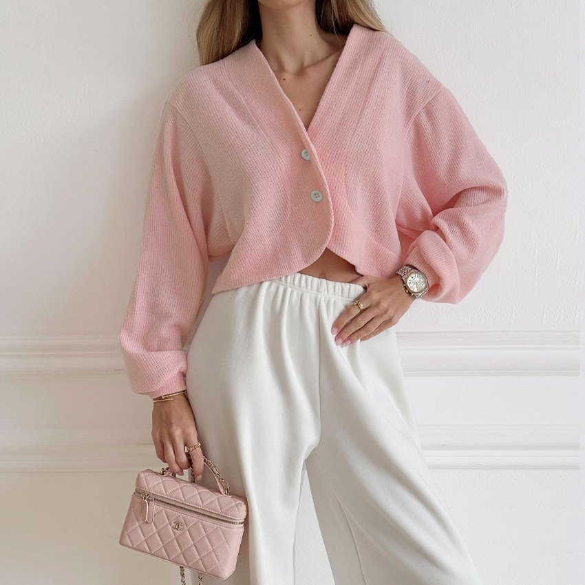 collar style commuting slim fit top for women, versatile fashionable sweater jacket collar style commuting slim fit top for women, versatile fashionable sweater jacket