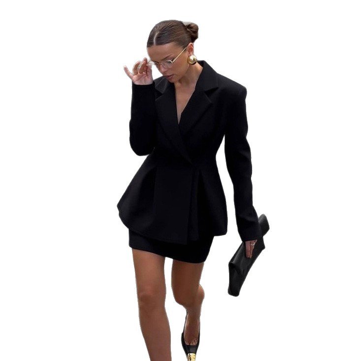 pure lust style waist cinching suit top and short skirt suit for women, high end, temperament and fashionable two piece set pure lust style waist cinching suit top and short skirt suit for women, high end, temperament and fashionable two piece set